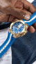 GUESS Gold-Tone Chronograph Watch Blue