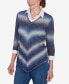 Petite Classics Chevron Ombre Woven Sweater Синий, PS - фото #4