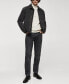 Фото #7 товара Куртка джинсовая с искусственным мехом MANGO для мужчин