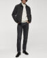 Men's Faux Shearling-Lined Denim Jacket