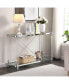 Фото #6 товара 43.31" Glass Sofa Table, Acrylic Side Table, Console Table For Living Roome& Bedroom