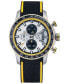 ფოტო #1 პროდუქტის Men's Chronograph Freedom Black Silicone Strap Watch 45mm