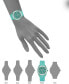 Фото #4 товара Наручные часы Elgin women's Oval Face with Diamond Half Bangle Rose-Tone Strap Watch.