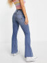 Фото #3 товара Miss Selfridge flare jean in mid wash