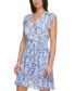 ფოტო #3 პროდუქტის Women's Floral Chiffon Tie-Waist Dress