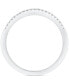 ფოტო #9 პროდუქტის Diamond Cushion Halo Twist Bridal Set (5/8 ct. t.w.) in 14k White Gold