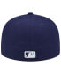 Фото #5 товара Men's Navy Tampa Bay Rays 2020 World Series Team Color 59FIFTY Fitted Hat