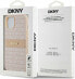 DKNY DKNY DKHCP14SPRTHSLP iPhone 14 / 15 / 13 6.1" różowy/pink hardcase Leather Mono Stripe & Metal Logo