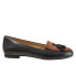 Фото #1 товара Trotters Caroline T1666-028 Womens Black Narrow Leather Loafer Flats Shoes 6