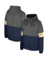 Фото #1 товара Men's Charcoal Navy Midshipmen Miles Full-Zip Hoodie Jacket