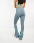 Фото #2 товара ASOS DESIGN seamless sculpting co-ord flare legging in diesel blue