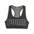 Фото #1 товара Puma Mid Impact 4Keeps Graphic Sport Bra Womens Black Casual 52441801