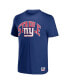 ფოტო #3 პროდუქტის Men's NFL X Staple Blue New York Giants Lockup Logo Short Sleeve T-shirt