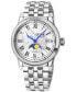 ფოტო #1 პროდუქტის Men's Madison Swiss Automatic Silver-Tone Stainless Steel Watch 39mm