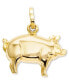 ფოტო #1 პროდუქტის 14k Gold Charm, Pig Charm