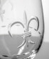 Fleur De Lis All Purpose Wine Glass 18Oz - Set Of 4 Glasses