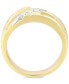 Фото #3 товара Diamond Nugget Pattern Band (1/4 ct. t.w.) in 10k Gold