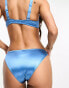 & Other Stories hi-shine high leg bikini bottoms in blue 44 - фото #8