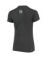 ფოტო #4 პროდუქტის Women's Black Llamas de Hickory Copa de la Diversion Script Tri-Blend Scoop Neck T-shirt