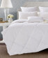 Lightweight 360 Thread Count Extra Soft Down and Feather Fiber Comforter with Duvet Tabs, Twin
