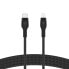 Фото #1 товара Belkin USB-C auf Lightning Kabel geflochten"Schwarz USB-C auf Lightning 3m