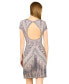 ფოტო #4 პროდუქტის Women's Brooklyn Beaded Fitted Short Dress with Open Back