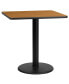 Фото #4 товара 30" Square Laminate Table Top With 18" Round Table Height Base