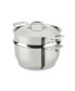 Фото #1 товара Stainless Steel 5 Qt. Covered Multi Pot with Steamer Insert
