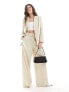 Фото #1 товара French Connection Everlyn wide leg suit trouser in ecru co-ord