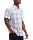 Фото #4 товара Men's Short Sleeve Plaid Shirt