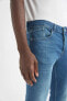 Фото #4 товара Carlo Skinny Fit Normal Bel Dar Paça Jean Pantolon