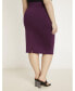 Фото #3 товара Plus Size Neoprene Pencil Skirt - 28, Potent Purple