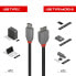Фото #3 товара Lindy 1m USB 3.2 Type C to Micro-B Cable - Anthra Line - 1 m - USB C - Micro-USB B - USB 3.2 Gen 1 (3.1 Gen 1) - 500 Mbit/s - Black