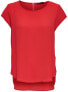 Фото #1 товара Womens blouse ONLVIC W / S SOLID TOP NOOS WVN High Risk Red