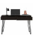 Oakland Writing Desk with Two Drawers and Hairpin Legs