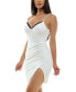 ფოტო #3 პროდუქტის Juniors' V-Neck Sleeveless Bodycon Dress