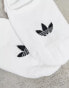 Фото #6 товара adidas Originals adicolor Trefoil 3 pack no show socks in white