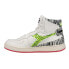 Фото #3 товара Diadora Mi Basket H Animalier High Top Womens White Sneakers Casual Shoes 17580