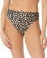 ფოტო #1 პროდუქტის Women's Leopard-Print High-Waisted Bikini Bottoms