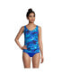Фото #3 товара Women's DD-Cup Adjustable V-neck Underwire Tankini Swimsuit Top Adjustable Straps