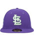 Фото #3 товара Men's Purple St. Louis Cardinals Lime Side Patch 59FIFTY Fitted Hat