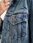 Levi's Original denim trucker jacket in light blue with side stripe