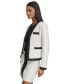 Фото #4 товара Women's Open Front Colorblock Tweed Blazer