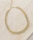 ფოტო #2 პროდუქტის Bold and Gold Plated Crystal Link Chain Necklace