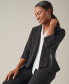 Фото #7 товара Women's Stretch Crepe Open-Front Long Sleeve Blazer