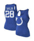 Фото #1 товара Women's Threads Jonathan Taylor Royal Indianapolis Colts Player Name and Number Tri-Blend Tank Top