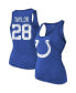 ფოტო #1 პროდუქტის Women's Threads Jonathan Taylor Royal Indianapolis Colts Player Name and Number Tri-Blend Tank Top