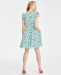 Фото #4 товара Women's Printed Ruffled Dress, Created for Macy's