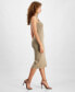Фото #3 товара Women's Slit Hem Sleeveless Ribbed Midi Dress