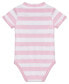 ფოტო #4 პროდუქტის Baby Girl Bodysuit and Knit Denim Skirtall Set